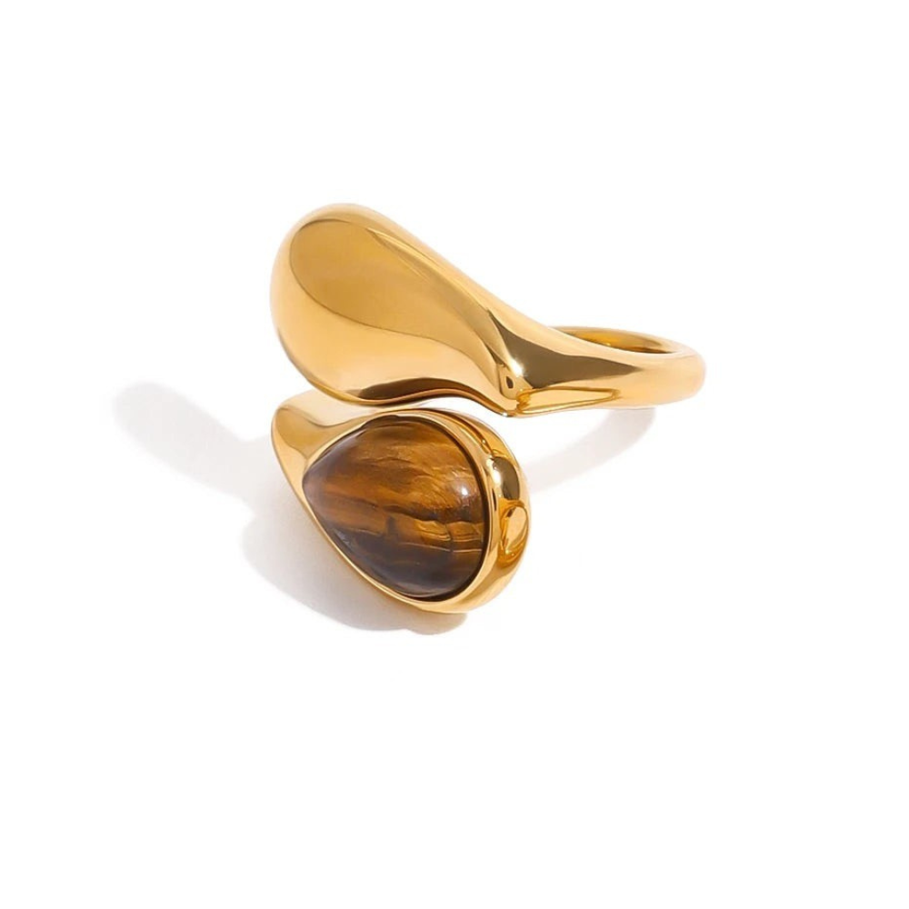 Tiger's Eye Pearl Ring