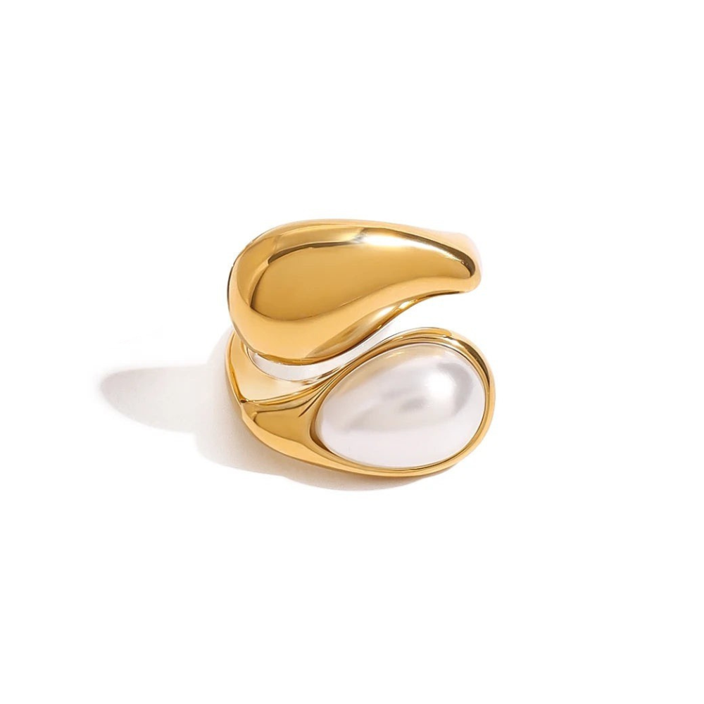 Tiger's Eye Pearl Ring