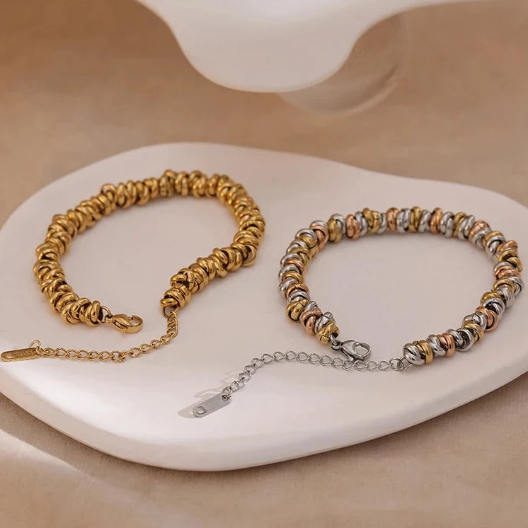 Stainless Steel Chain Thick Bangle Bracelet Waterproof Jewelry Statement Metal Браслеты На Руку Женкие Girls Gift