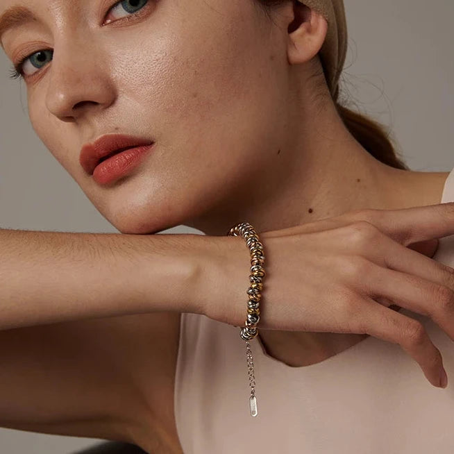 Stainless Steel Chain Thick Bangle Bracelet Waterproof Jewelry Statement Metal Браслеты На Руку Женкие Girls Gift